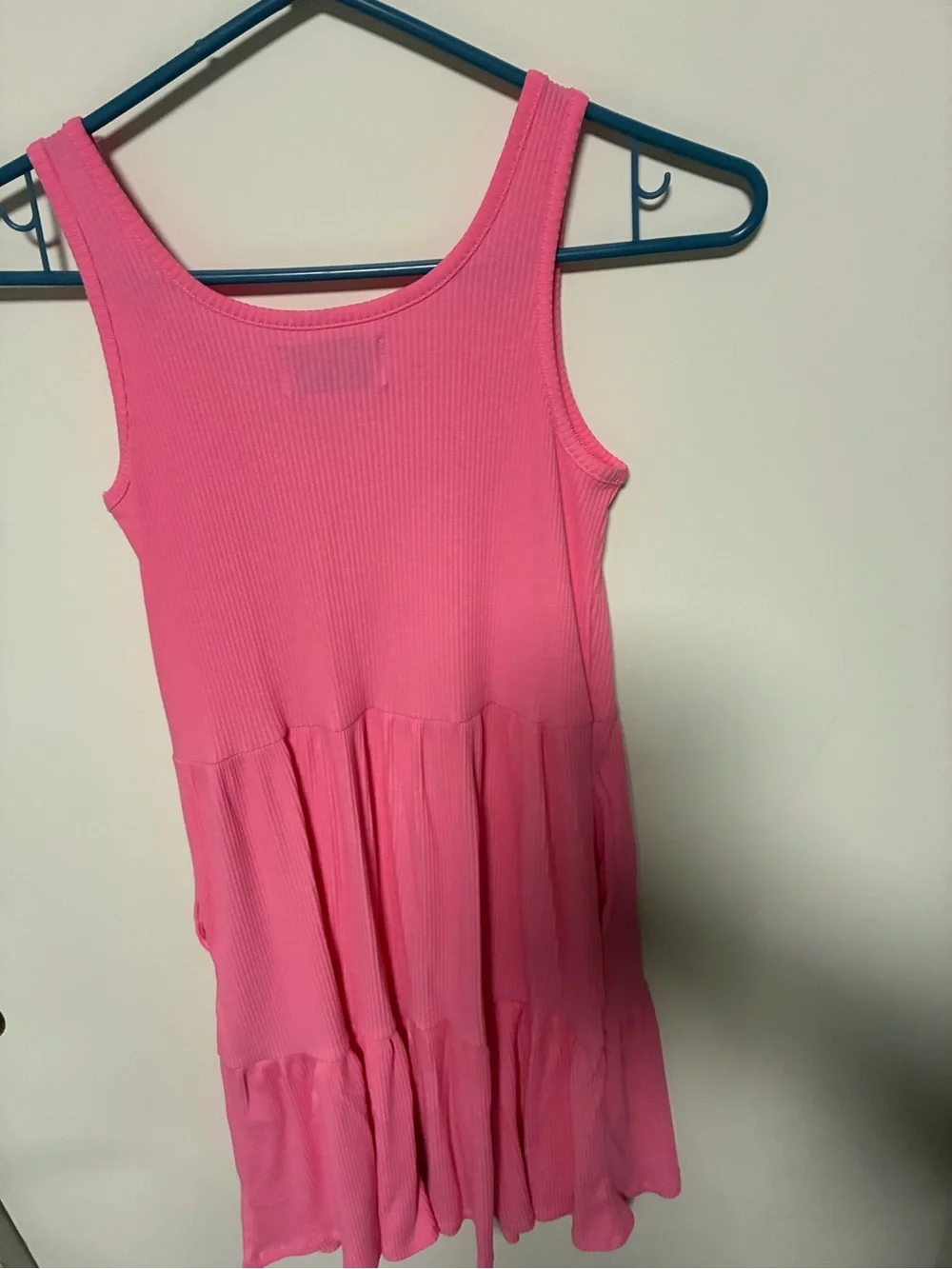 Old Navy Pink Ribbed Tank Dress for Girls XL 14/16